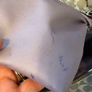 Coach Bags - Gray and white leather signature Coach bag Coach Bags - Gray and white leather signature Coach bag
